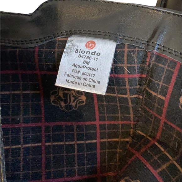 Blondo Zena Black Leather Waterproof Ankle Booties size 6M - Picture 11 of 14